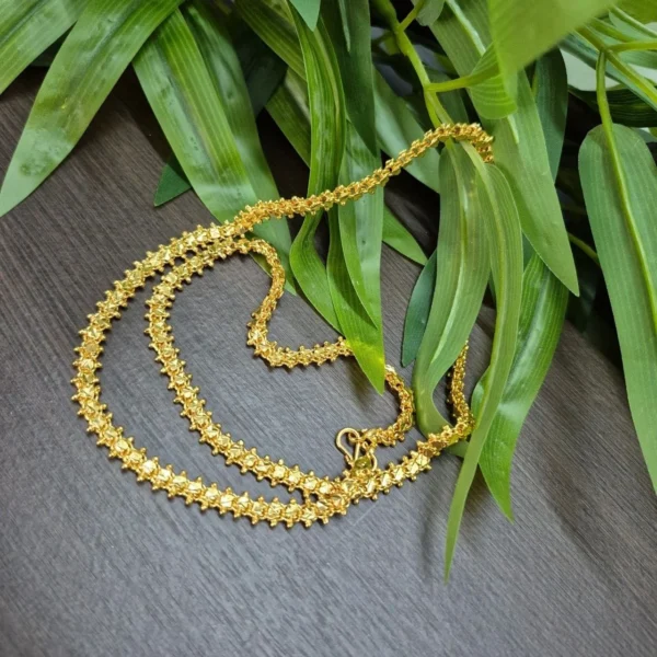 Gold Plated Thick Chain in 24inc - ADGC117