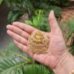Gold Plated AD Stone Large Size Pendant - ADGP118