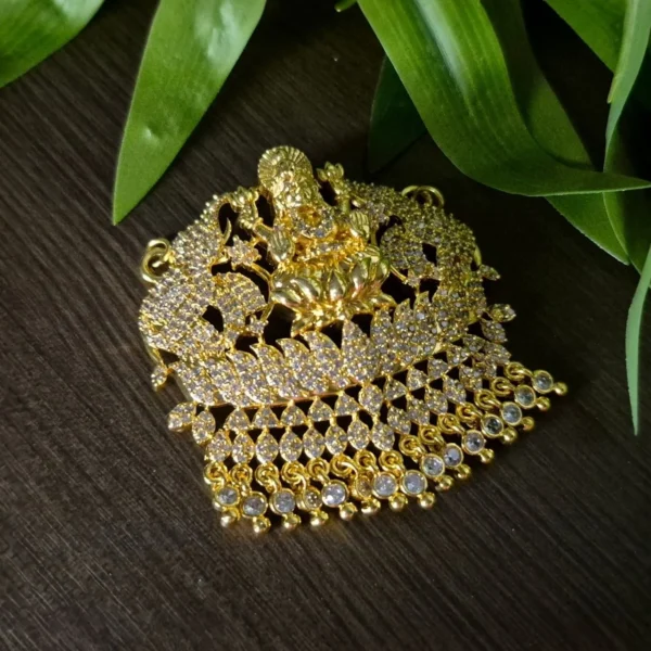 Gold Plated AD Stone Large Size Pendant - ADGP118