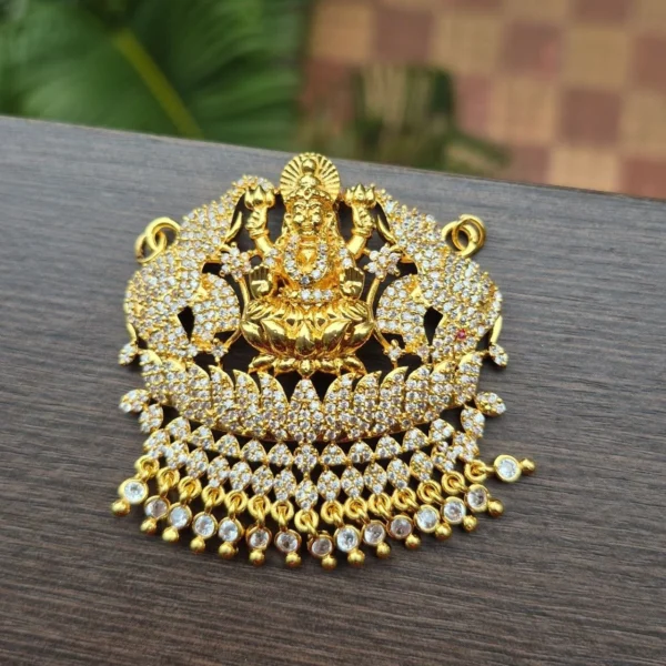 Gold Plated AD Stone Large Size Pendant - ADGP118