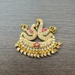 Gold Plated AD Stone with Annam Design Medium Size Pendant - ADGP121