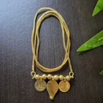 Gold Plated Lakshmi Coin and Ila Thali Dollar Chain - ADGC131