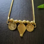 Gold Plated Lakshmi Coin and Ila Thali Dollar Chain - ADGC131