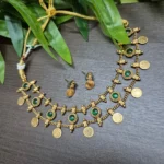 Lakshmi Coin Double Layer Necklace - ADAN133