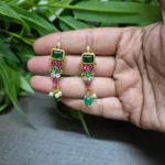 Stylish and Trendy Multi Color Beads Dropping Necklace - ADAN135