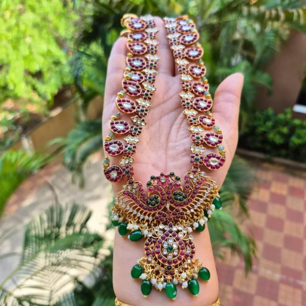 Multi Color Kemp Stone Long Haram - ADAH145