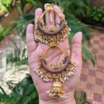 Antique Matt Finish Double Layer with Jhumka Pattern 6.1/2inc -ADAJ142