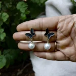Korean Fancy Pearl Drop Earrings - ADKE161