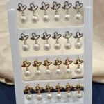 Korean Fancy Pearl Drop Earrings - ADKE165