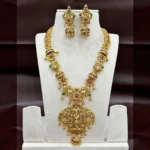 Antique Matt Finish Beautiful Krishna Pendant Long Haram - ADAH168