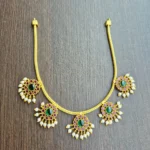 Antique Floral Design Double Color Necklace - ADSH170