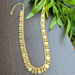 Gold Plated Mulla Mottu Lakshmi Coin Haram - ADGN179