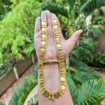 Gold Plated Mulla Mottu Lakshmi Coin Haram - ADGN179
