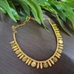 Gold Plated Mulla Mottu Lakshmi Coin Necklace - ADGN180