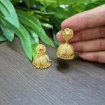 Gold Plated Medium Size Jhumka - ADGE181