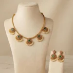 Antique Floral Design Double Color Necklace - ADSH170