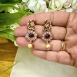Antique Matt Finish Multi color Neckset - ADFN209