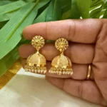 Gold Plated Medium Size Jhumka - ADGE222