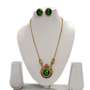 Matt Finish Beautiful Non Idol Pendant Short Haram - ADSH253