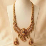 Antique Multi Color Stone Lakshmi Design Long Haram - ADAH247