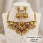 Antique Matt Finish Lakshmi Design Chocker - ADAC279