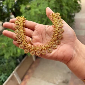 Antique Gold Finish Peacock with multicolor stone Necklace – ADSN269 Antique Gold Finish Peacock with multicolor stone Necklace - ADSN269