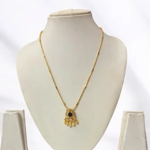 Gold Plated AD Stone Pendant Chain 18inch - ADPC285