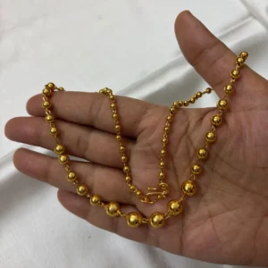 Gold Plated 18inc Ball Necklace – ADGN288 Gold Plated 18inc Ball Necklace - ADGN288