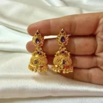 Gold Plated Big Size Jhumka - ADGE293