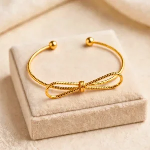Gold Plated Open Type Designer Bracelet Bangle (2.4 and 6) Can use - ADGB311