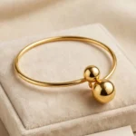 Gold Plated Open Type Designer Bracelet Bangle (2.4 and 6) Can use - ADGB312