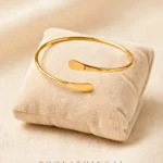Gold Plated Open Type Designer Bracelet Bangle (2.4 and 6) Can use - ADGB316